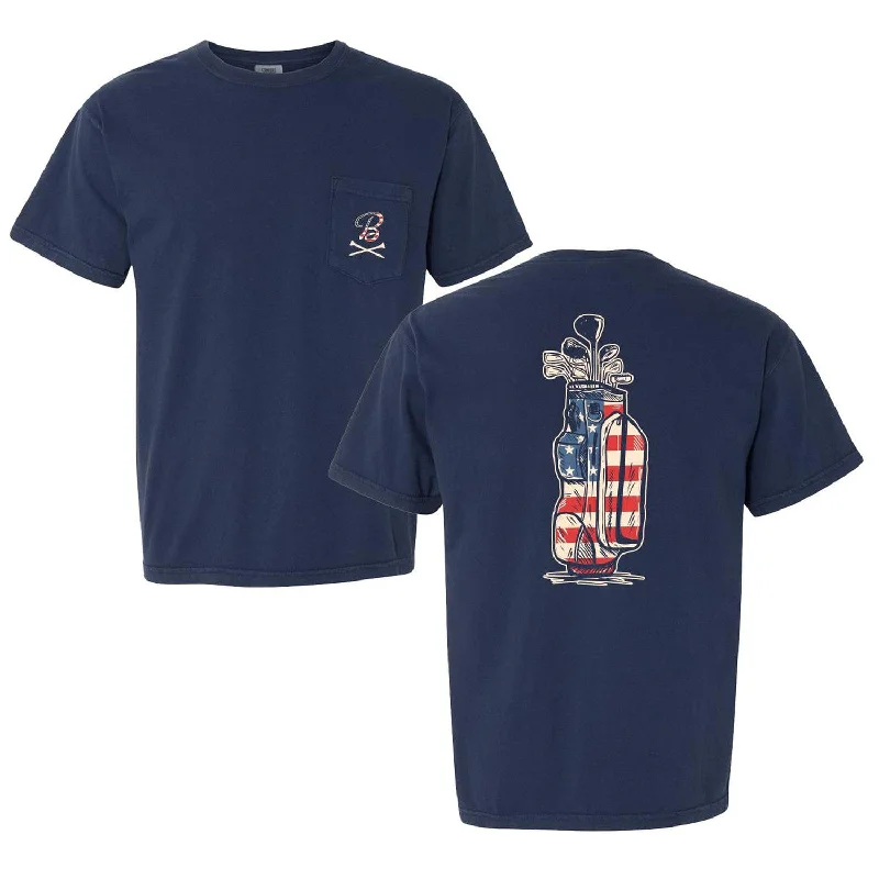 Barstool Golf USA Pocket Tee