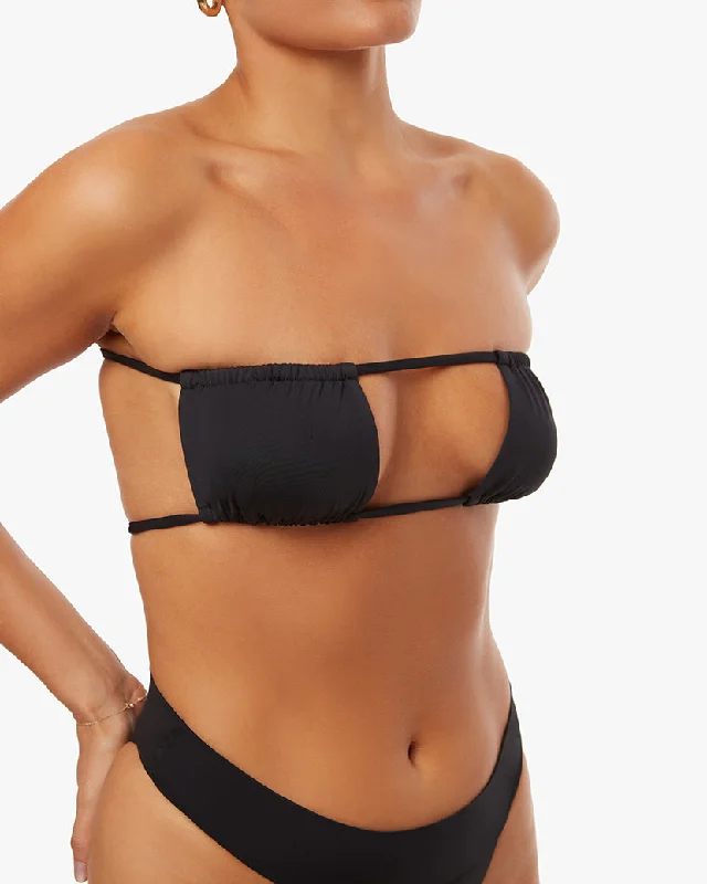 Ruched Bandeau Bikini Top